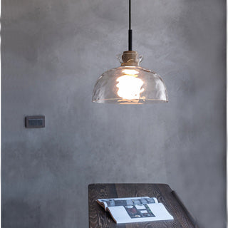 Arisha Suspension Dôme Vintage, Verre, Marron, Salon