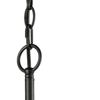 Silva Lustre Bougie LED Moderne, Métal, Noir,  Chambre à Coucher