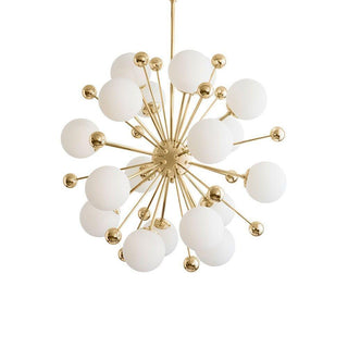 Lustra Lustre Laiton Globe Opale