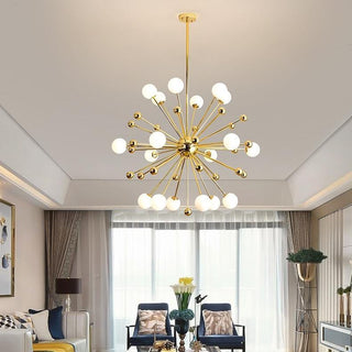 Lustra Lustre Laiton Globe Opale