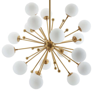 Lustra Lustre Laiton Globe Opale