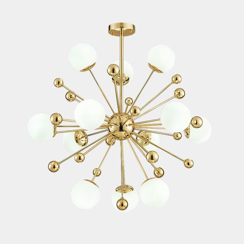 Cyrella Lustre Laiton Globe Opale
