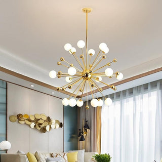 Lustra Lustre Laiton Globe Opale