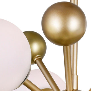 Lustra Lustre Laiton Globe Opale