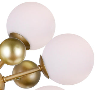 Lustra Lustre Laiton Globe Opale