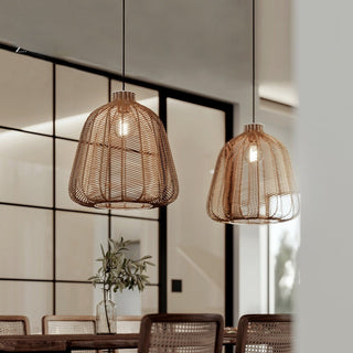 Ritta Suspension LED Rotin Salon/Chambre à Coucher/Bar