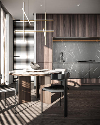 Gridline Linear Chandelier-Neutral Decor