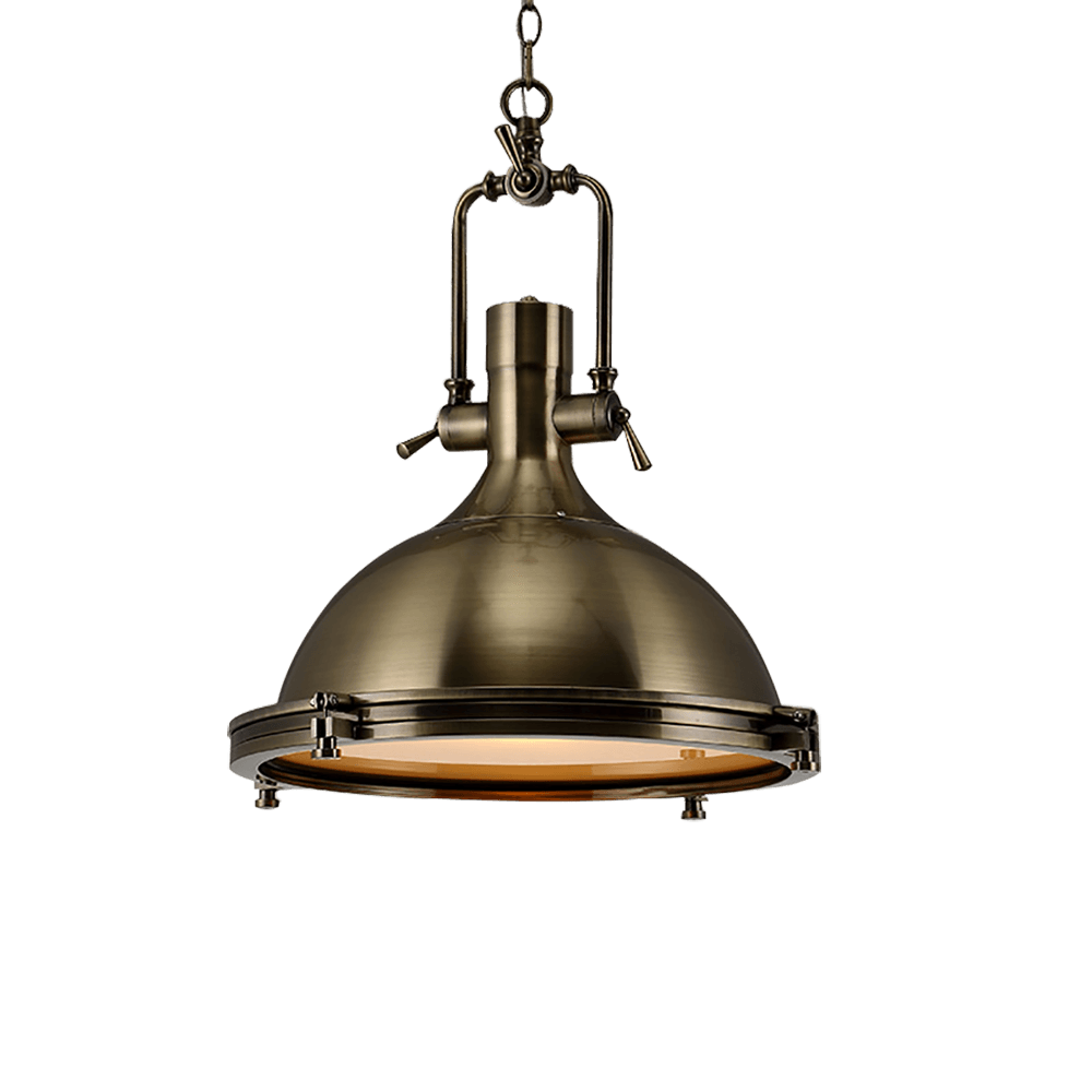 Alvora Lampe Suspendue en Laiton Industrielle