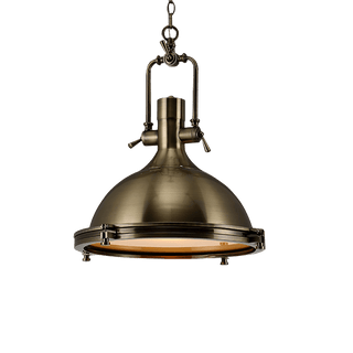 Solara Lampe Suspendue en Laiton Industrielle