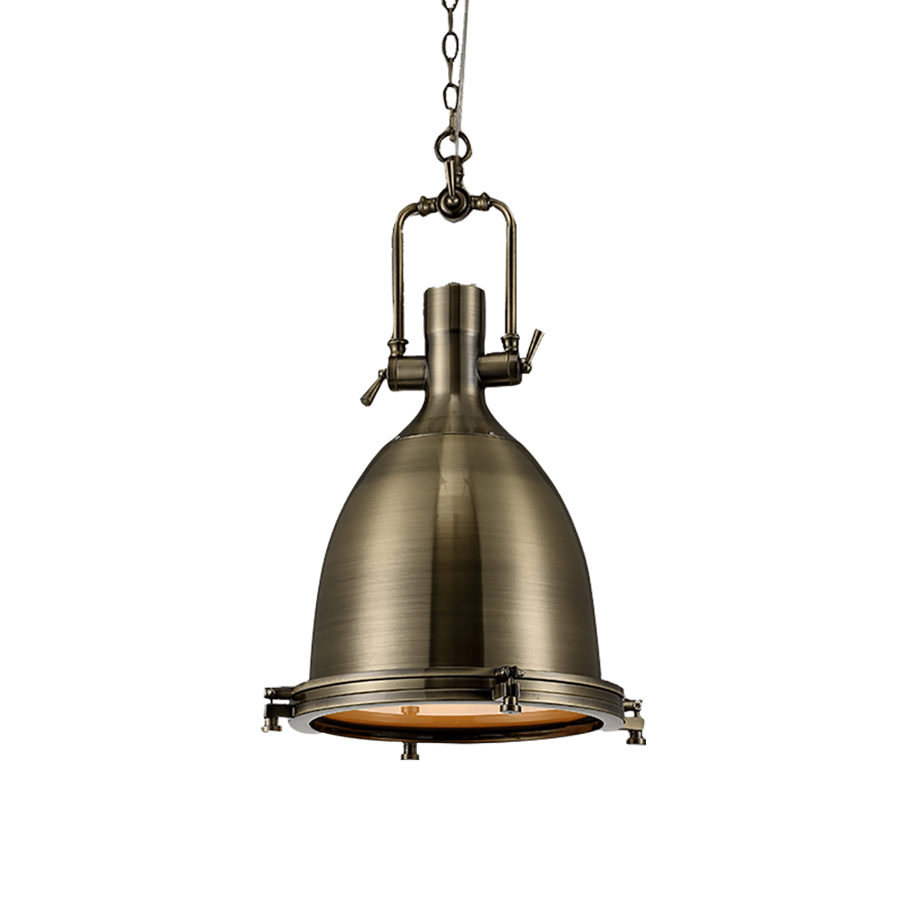Alvora Lampe Suspendue en Laiton Industrielle