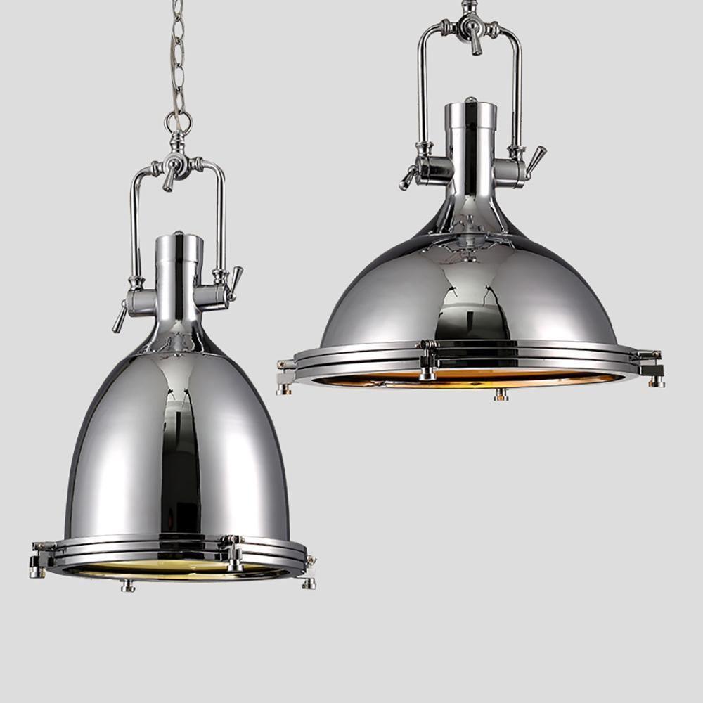Alvora Lampe Suspendue en Laiton Industrielle