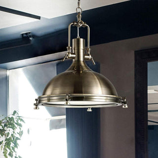 Solara Lampe Suspendue en Laiton Industrielle