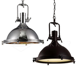 Solara Lampe Suspendue en Laiton Industrielle