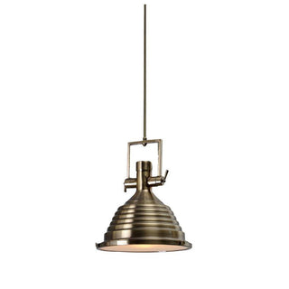 Solara Lampe Suspendue en Laiton Industrielle