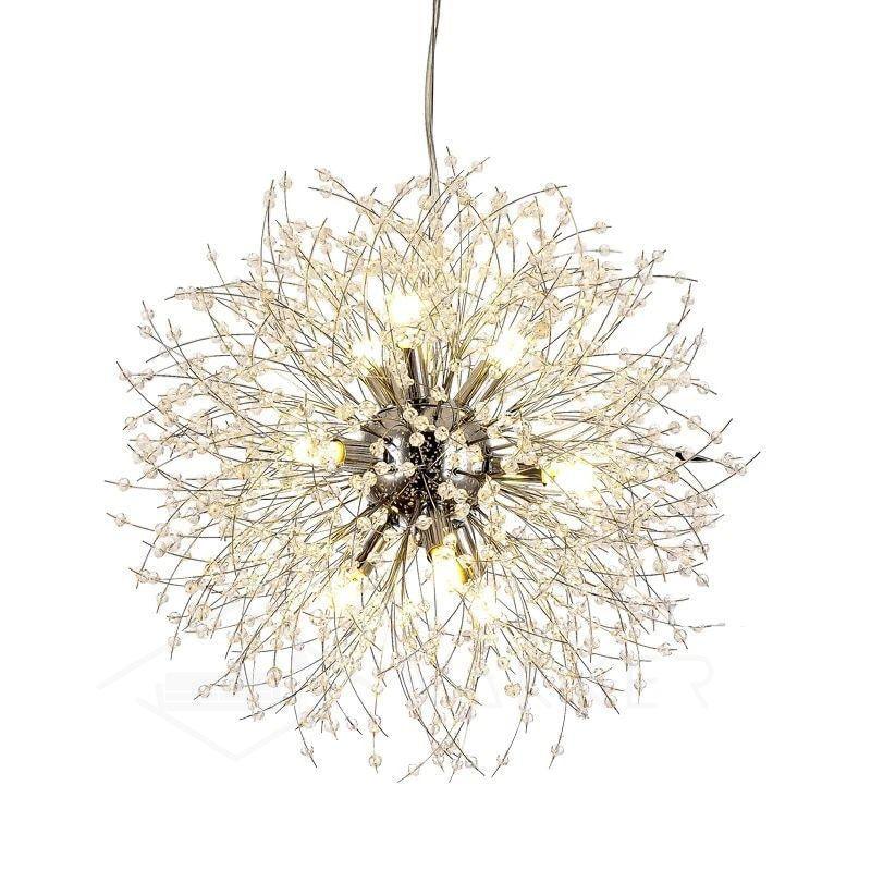 Edressa Lustre Cristal Pissenlit avec Cristaux