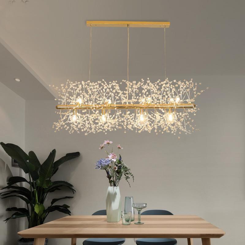 Edressa Lustre Cristal Pissenlit avec Cristaux