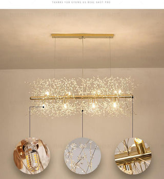 Lustra Lustre Cristal Pissenlit avec Cristaux