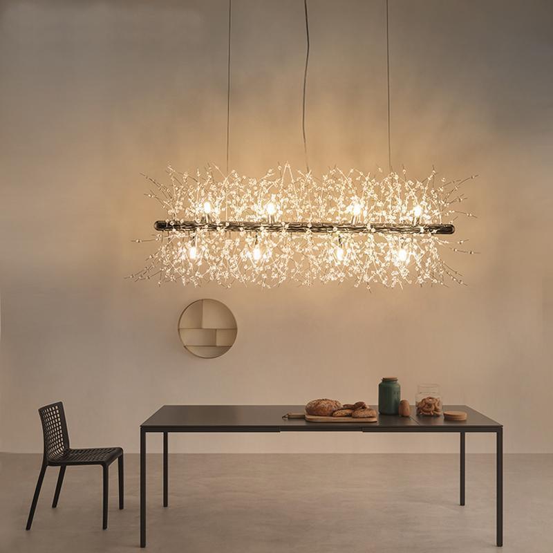 Edressa Lustre Cristal Pissenlit avec Cristaux