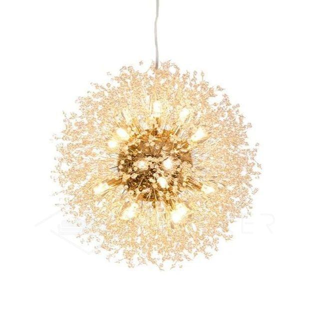 Edressa Lustre Cristal Pissenlit avec Cristaux