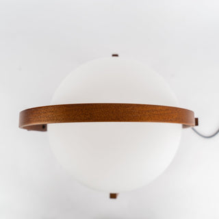 Lethra Lampe de Table en Bois Et Verre