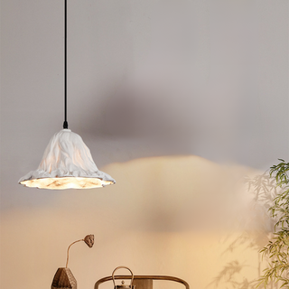 Ritta Art Feuille de Lotus LED Suspension Résine Salle à manger