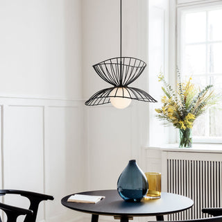 Ritta Luminaires  Suspension Vertigo LED Métal Noir/Or Salle à manger