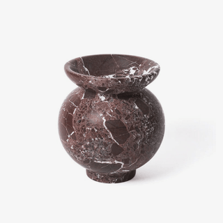 Marrow Marble Vase-Neutral Decor