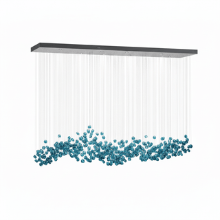 Crystal Stone Chandelier-Neutral Decor