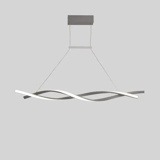 Arisha Suspension Linéaire Simple, Aluminium/Gel de silice, Noir/Gris, Chambre