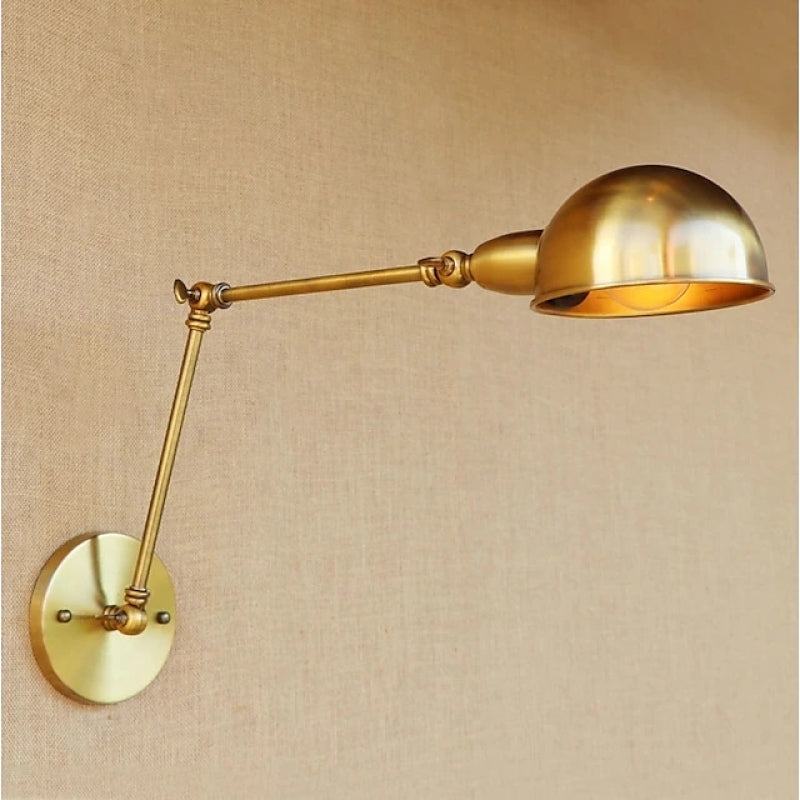 Epoch Applique Murale Demi-sphère Pliable, Laiton, Salon