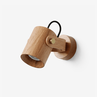 Brinka Wood Wall Spotlight-Neutral Decor
