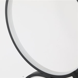 Arisha Lampadaire Sur Pied Rond Minimaliste, Blanc/Noir, Salon