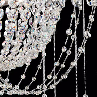 Kristy Italien Métal Cristal Lustre Plafonnier Salon Salle à Manger