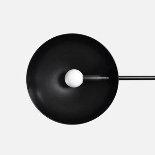 Arisha Minimaliste Suspension LED Ronde, Métal, Noir, Salon/Salle à Manger