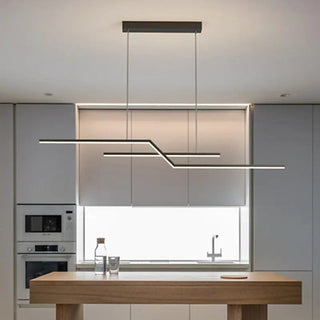 Arisha Luminaires Suspension LED Linéaire Moderne Métal Chevet Chambre