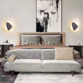 Arisha Applique Murale Art Deco Irrégulier Led Nordique, Métal, Or/Noir, Chambre