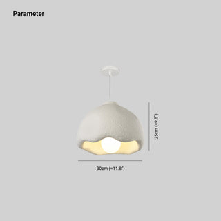 Avi Suspension Fleur Nordique, Metal/Polystyrène, Blanc, Salon