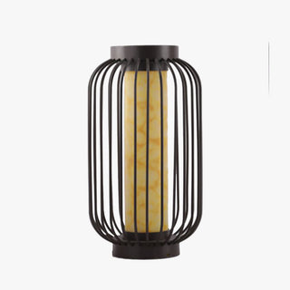 Ray Lampadaire Solaire Cylindre Moderne, Métal, Noir, Allée