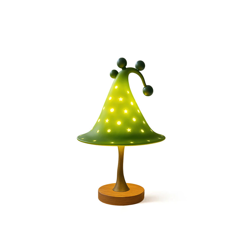 Wizard Hat Table Lamp in a whimsical kids' bedroom setting.