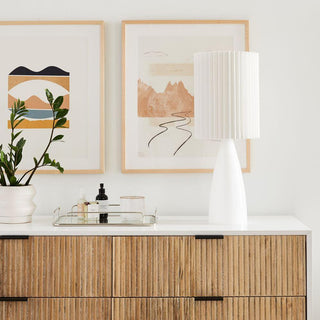 Boko Lampe de Table Minimaliste en Tissu