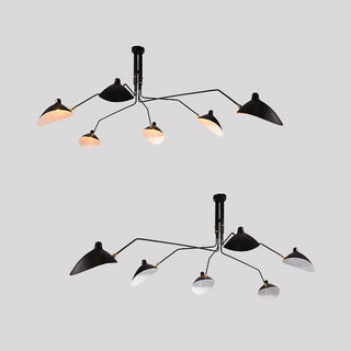 Arisha Luminaires Suspensions Industrielle Moderne Métal Noir Salle d'étude/Salon/Chambre