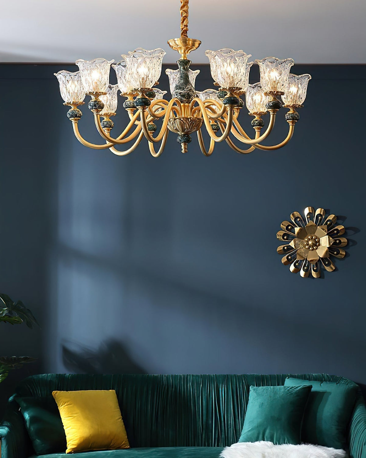 Dieppe Chandelier with 3 lights.