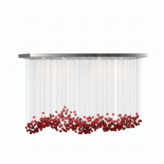 Crystal Stone Chandelier-Neutral Decor