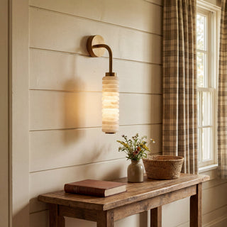 Helix Alabaster Wall Lamp-Neutral Decor
