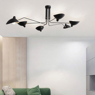 Arisha Luminaires Suspensions Industrielle Moderne Métal Noir Salle d'étude/Salon/Chambre