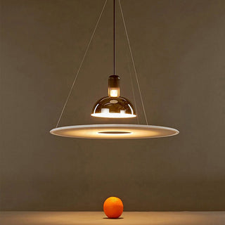 Arisha Suspension LED Moderne Métal/Acrylique Chromé/Noir