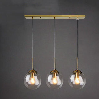 Mavar Luminaires Suspension Verre Transparent Ambre-Luire