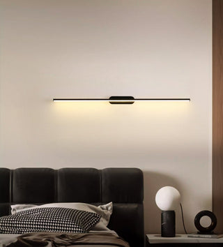 Qirma Noir Applique Murale Minimaliste Linéaire Étroite