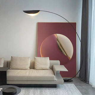 Ray Lampadaire Arche Moderne, Métal, Noir, Salon/Salle d'Etude