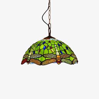 Tiffany Vintage Art LED Suspension Verre Chambre À Coucher